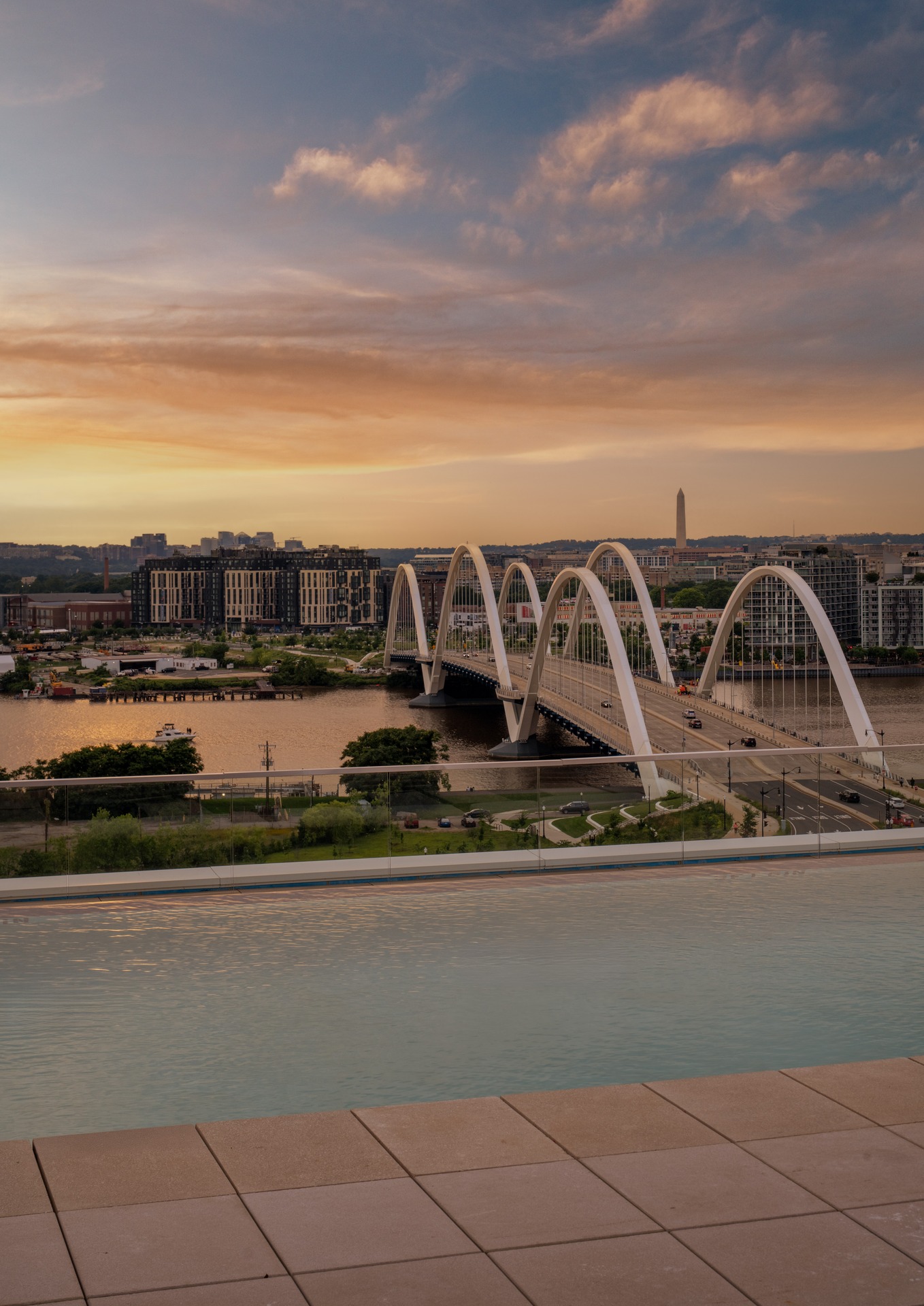 A busy street in Bridge District in Washington DC